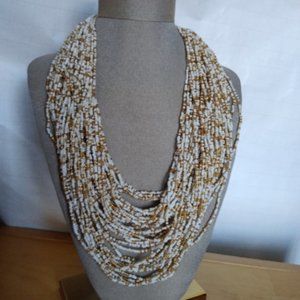 Cascade style beaded necklace